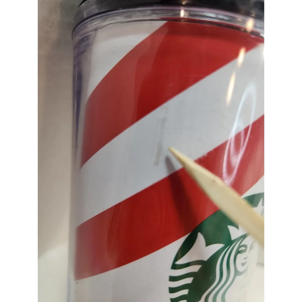 Starbucks Candy Cane Stripe Mug Christmas Coffee Cup Holiday Tumbler 16 oz